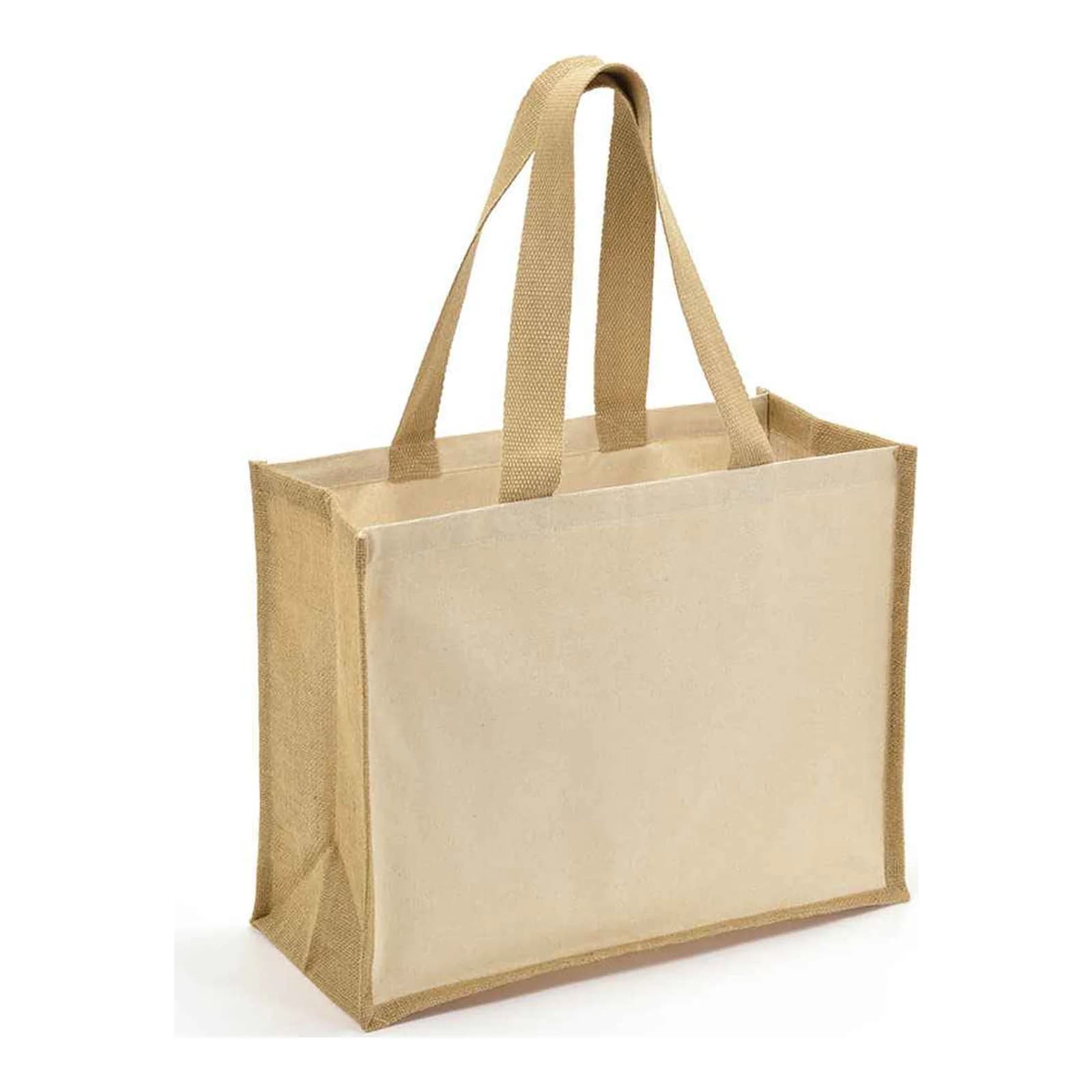 Brand Lab Jute And Canvas Shopper