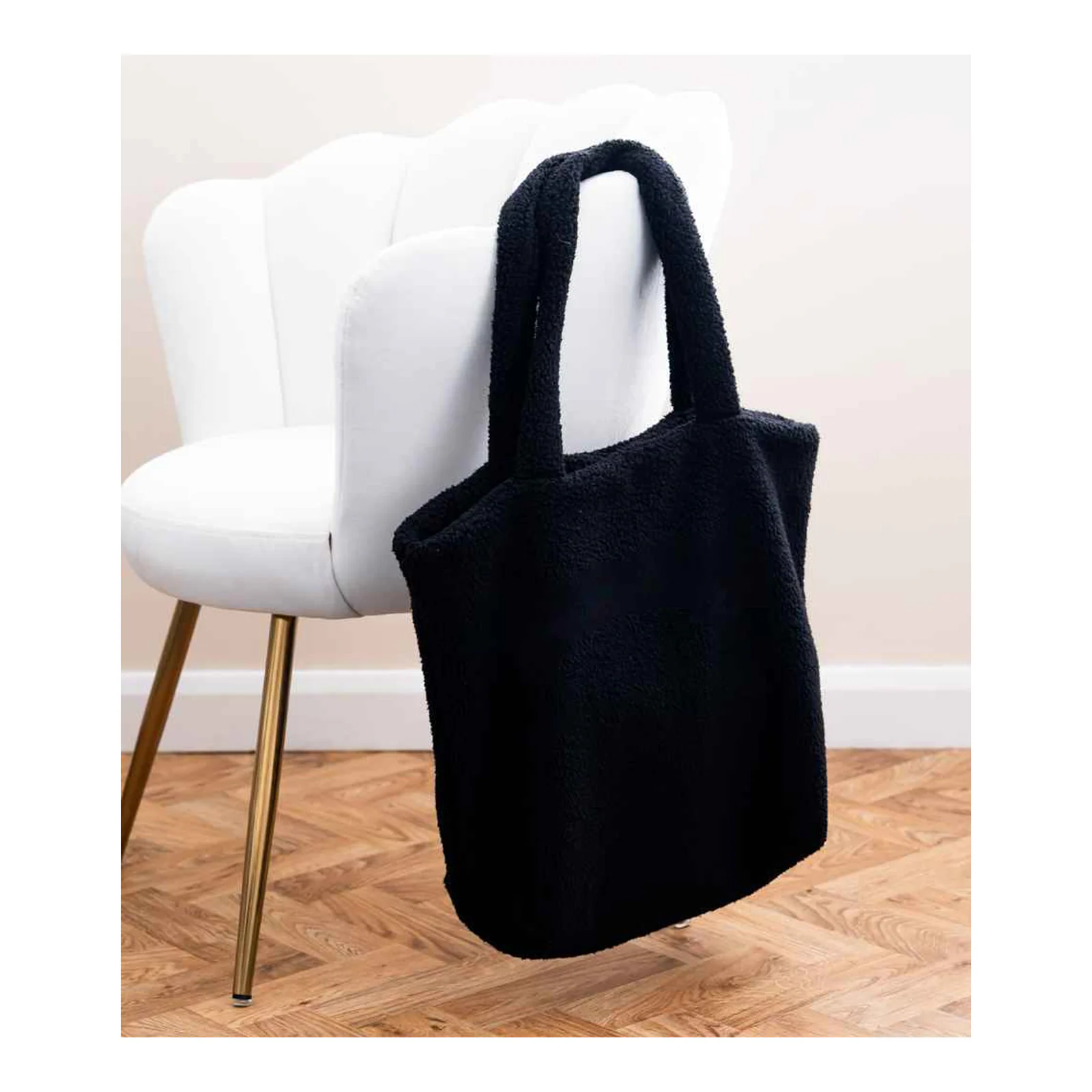 Brand Lab Borg Fleece Shopper Tote Bag