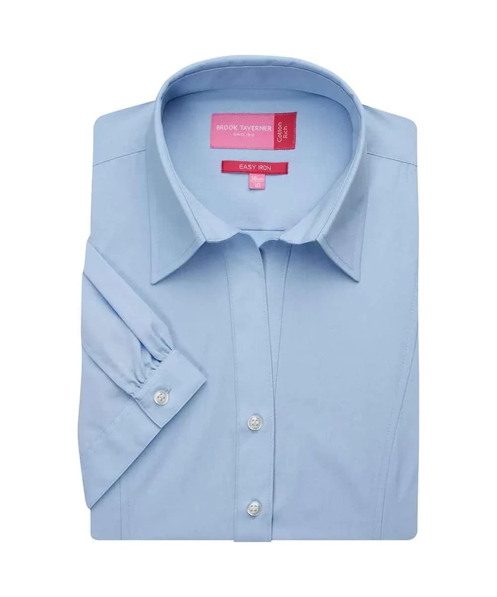 Brook Taverner Ladies Paduli Short Sleeve Poplin Shirt