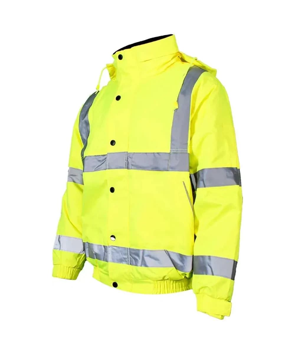 Warrior Hi-Vis Fleece Lined Bomber Jacket