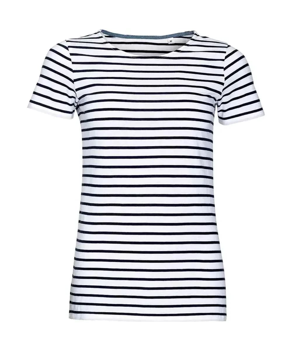 Sol's Ladies Miles Striped T-Shirt