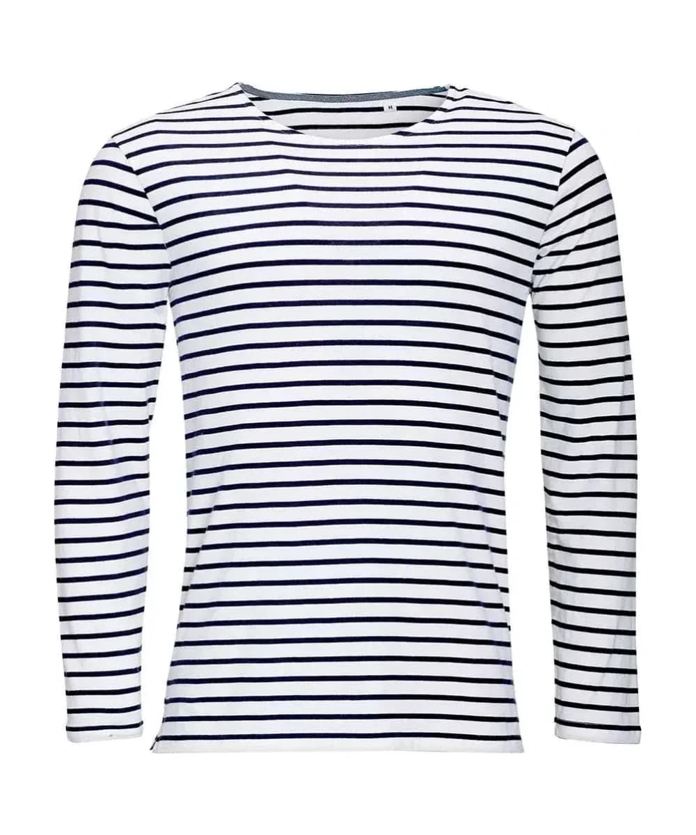 Sol's Marine Long Sleeve Striped T-Shirt