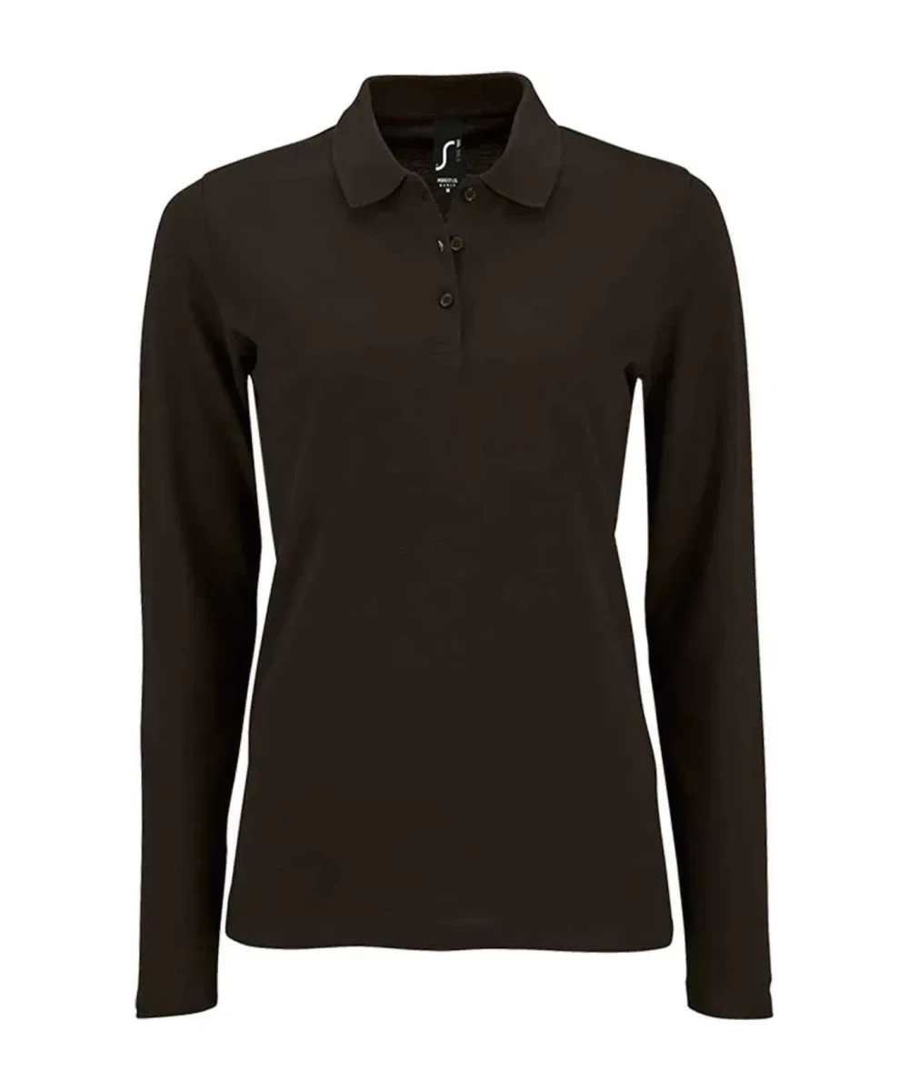 Sol's Ladies Perfect Long Sleeve Piqué Polo Shirt