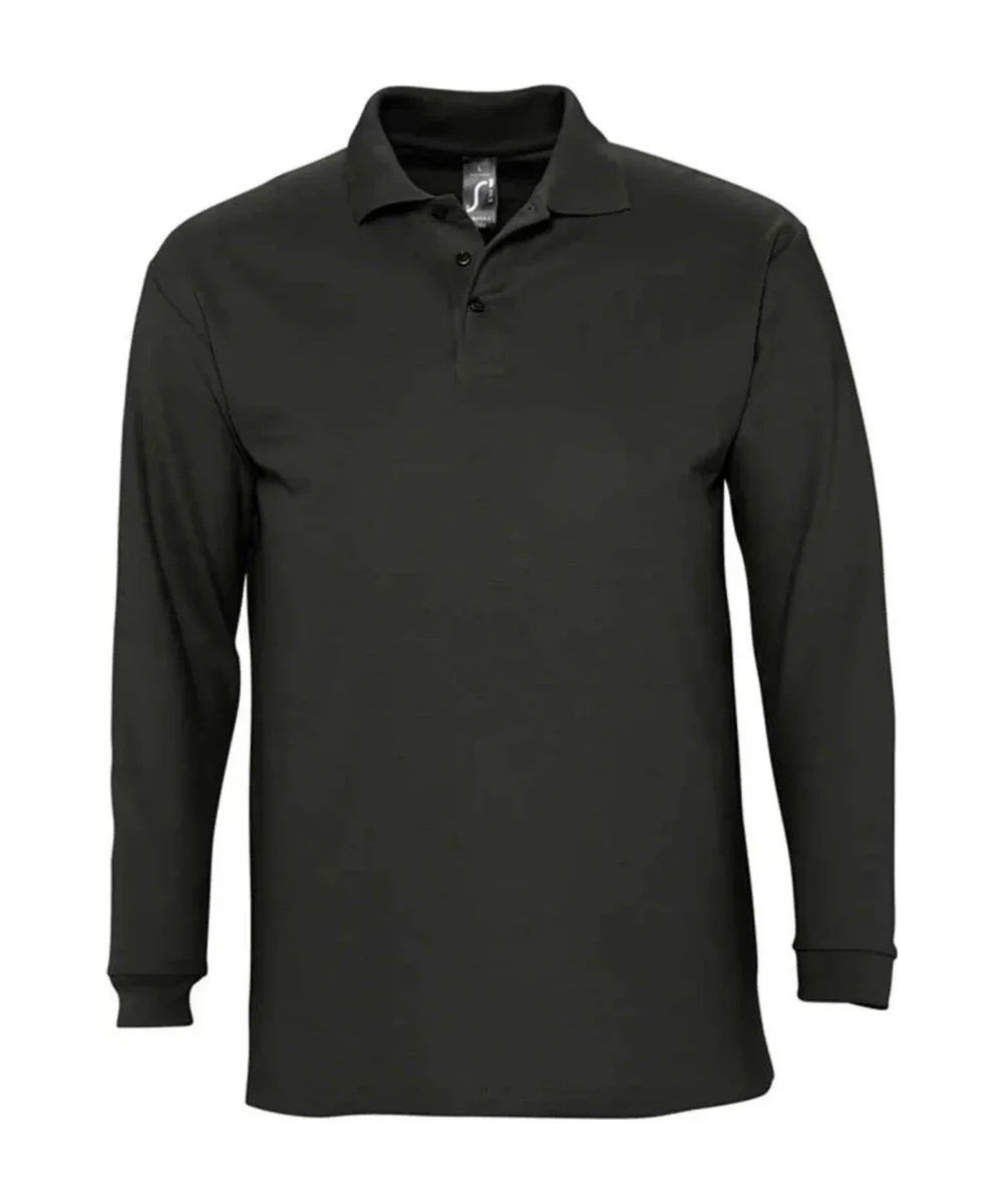 Sol's Winter Ii Long Sleeve Cotton Piqué Polo Shirt