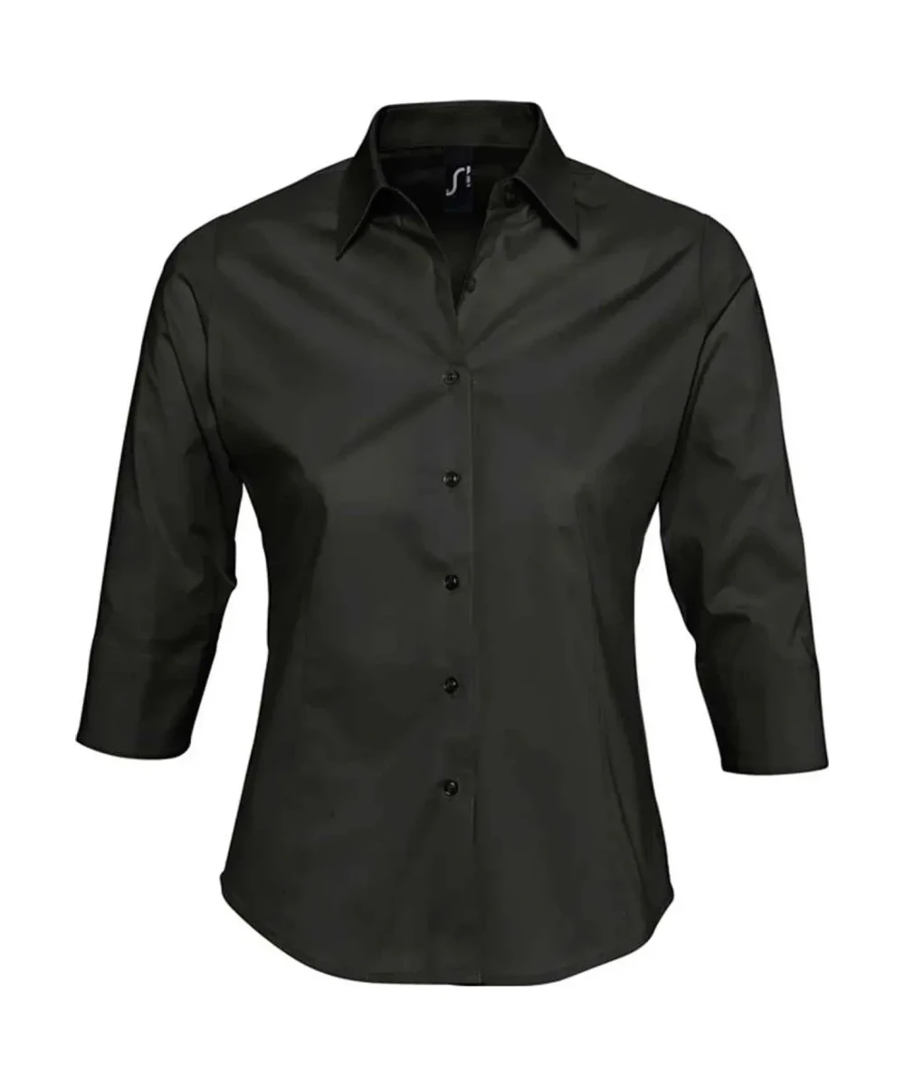 Sol's Ladies Effect 3/4 Sleeve Fitted Shirt