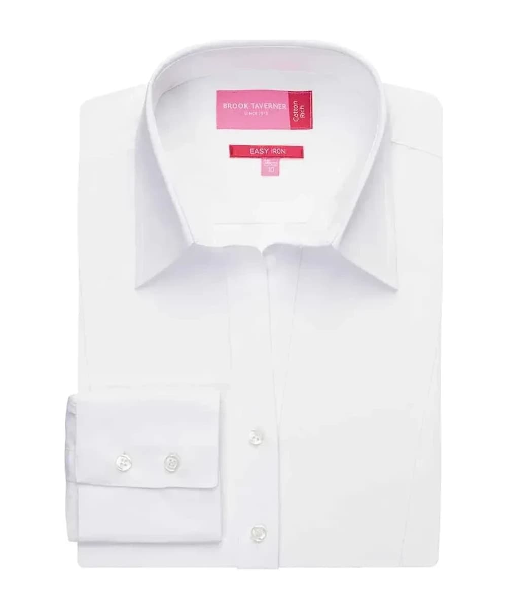 Brook Taverner Ladies Palena Long Sleeve Poplin Shirt