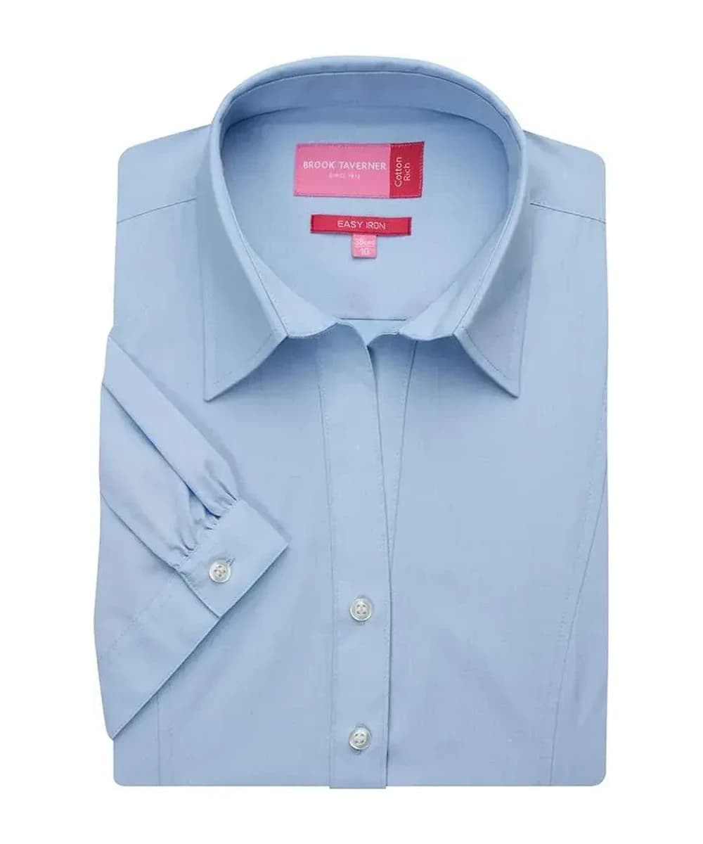 Brook Taverner Ladies Paduli Short Sleeve Poplin Shirt