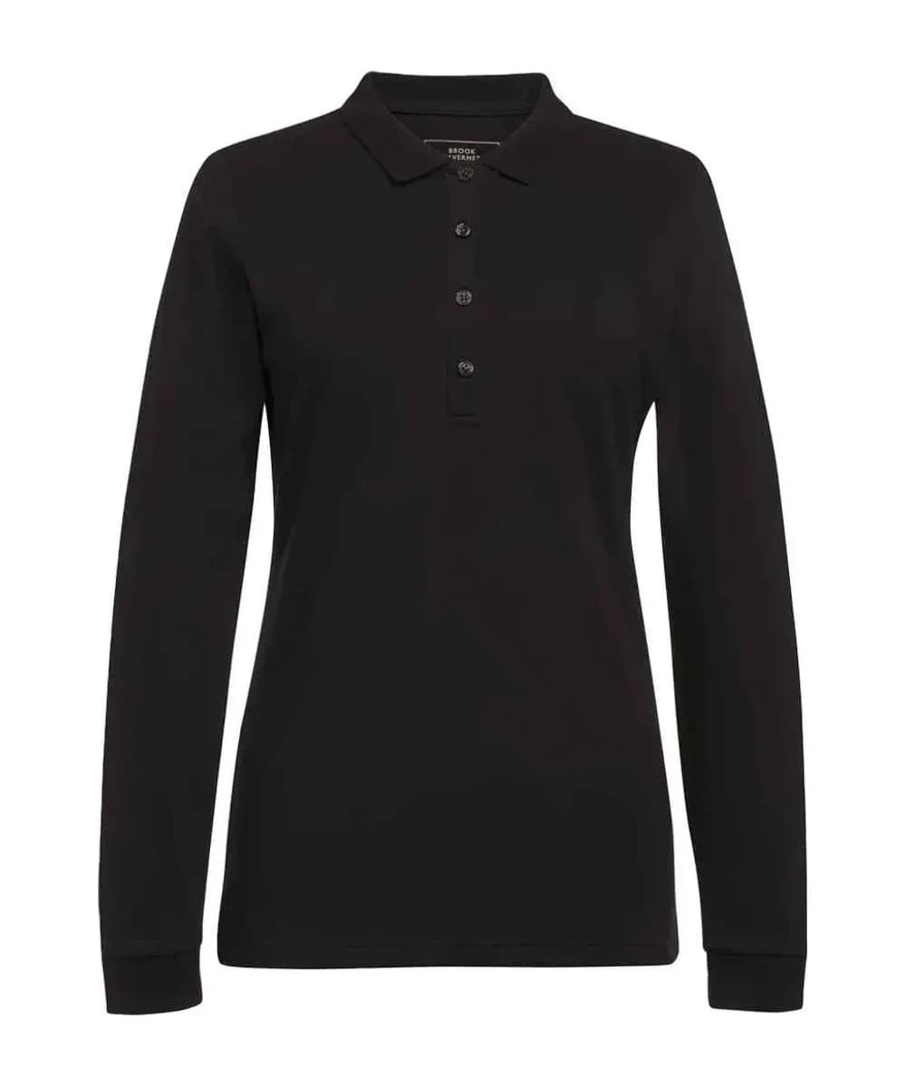Brook Taverner Ladies Anna Long Sleeve Polo Shirt
