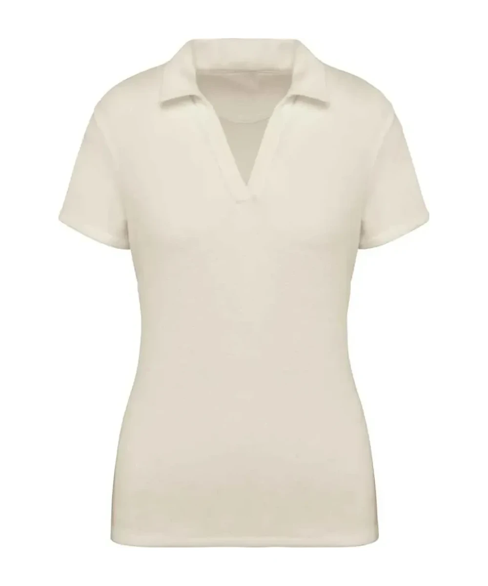 Native Spirit Ladies Terry Towel Polo Shirt
