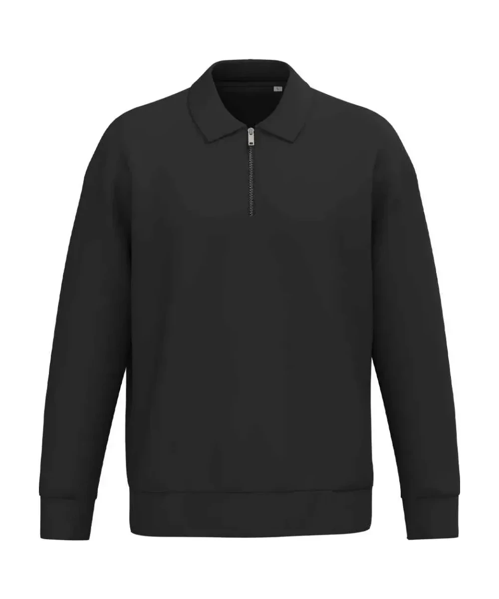 Native Spirit Unisex 1/4 Zip Sweatshirt With Polo Collar