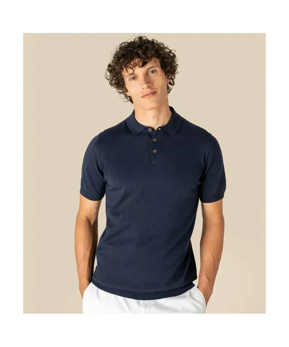 Spasso Knitted Polo Shirt
