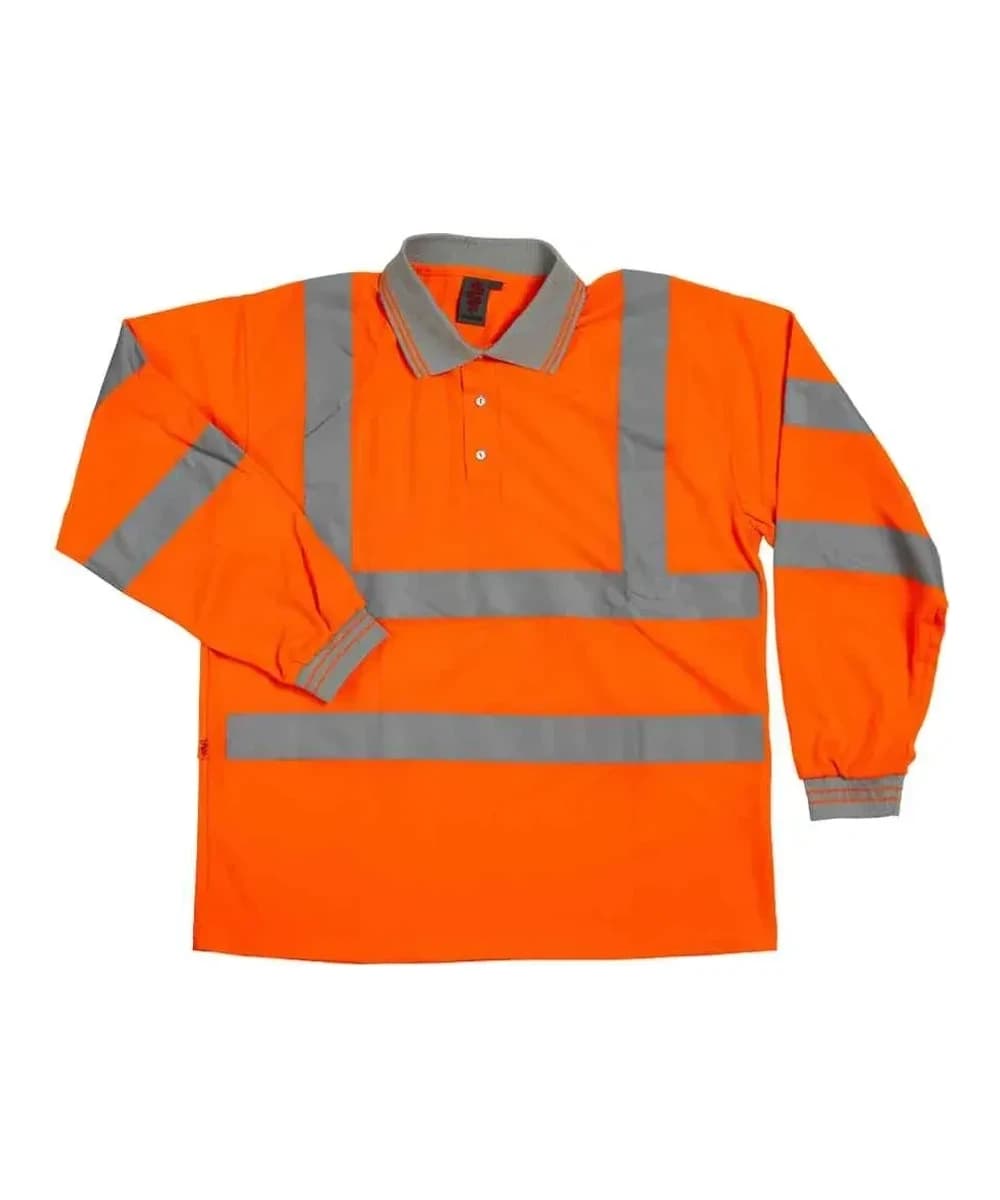Warrior Hi-Vis Long Sleeve Polo Shirt