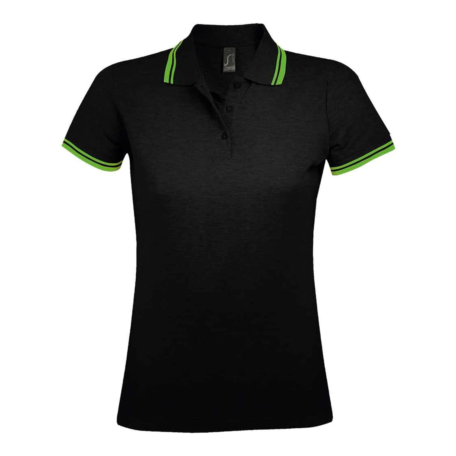 Sol's Ladies Pasadena Tipped Cotton Piqué Polo Shirt