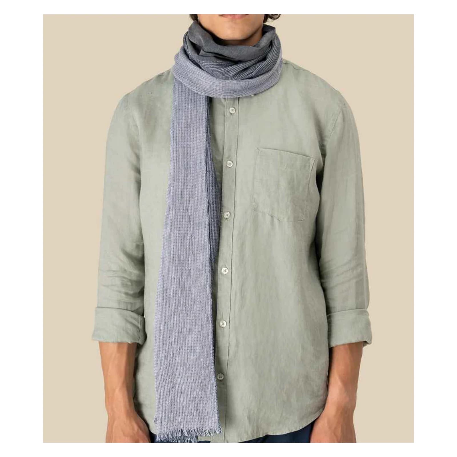 Spasso Graphite Ink Striped Scarf
