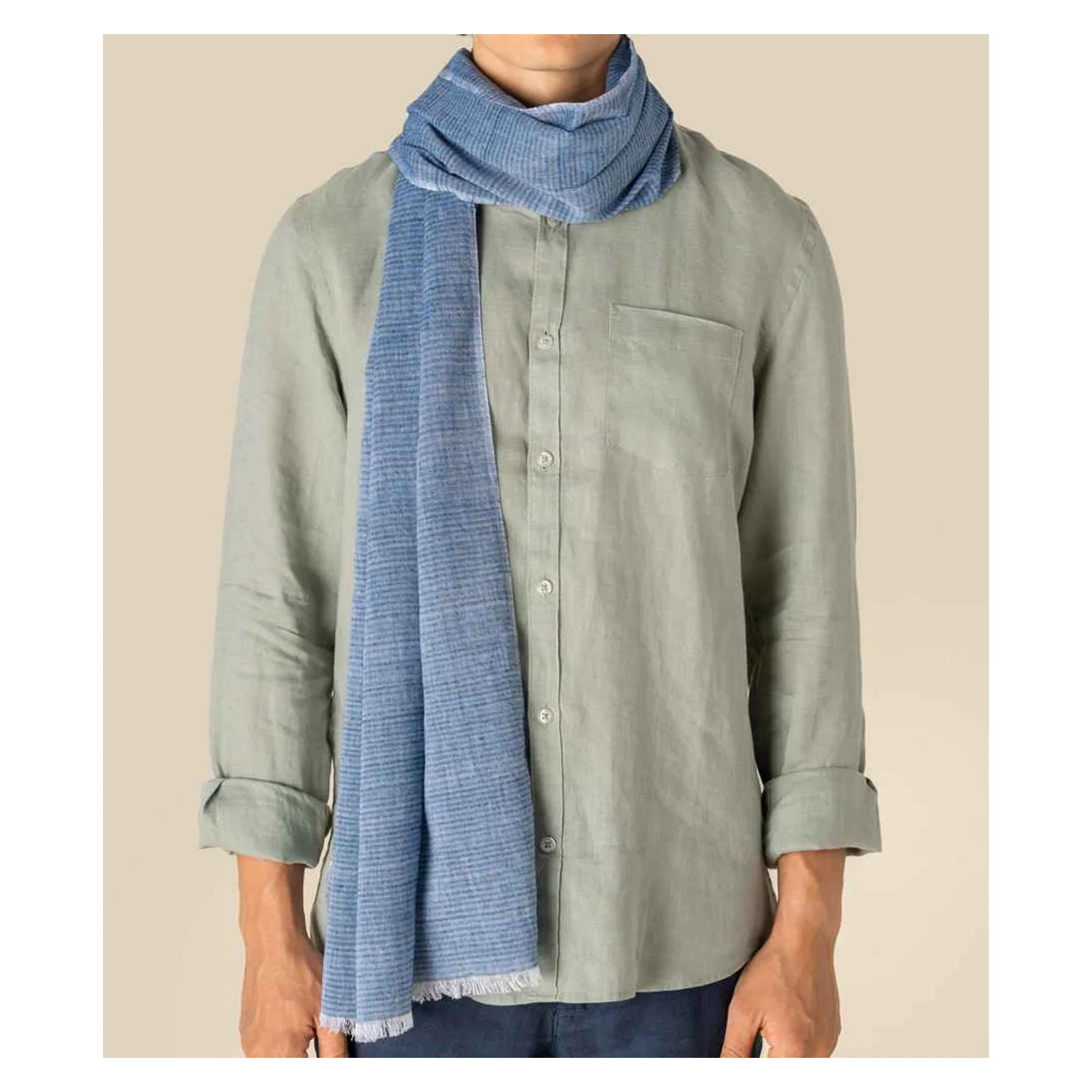 Spasso Blue Lines Scarf