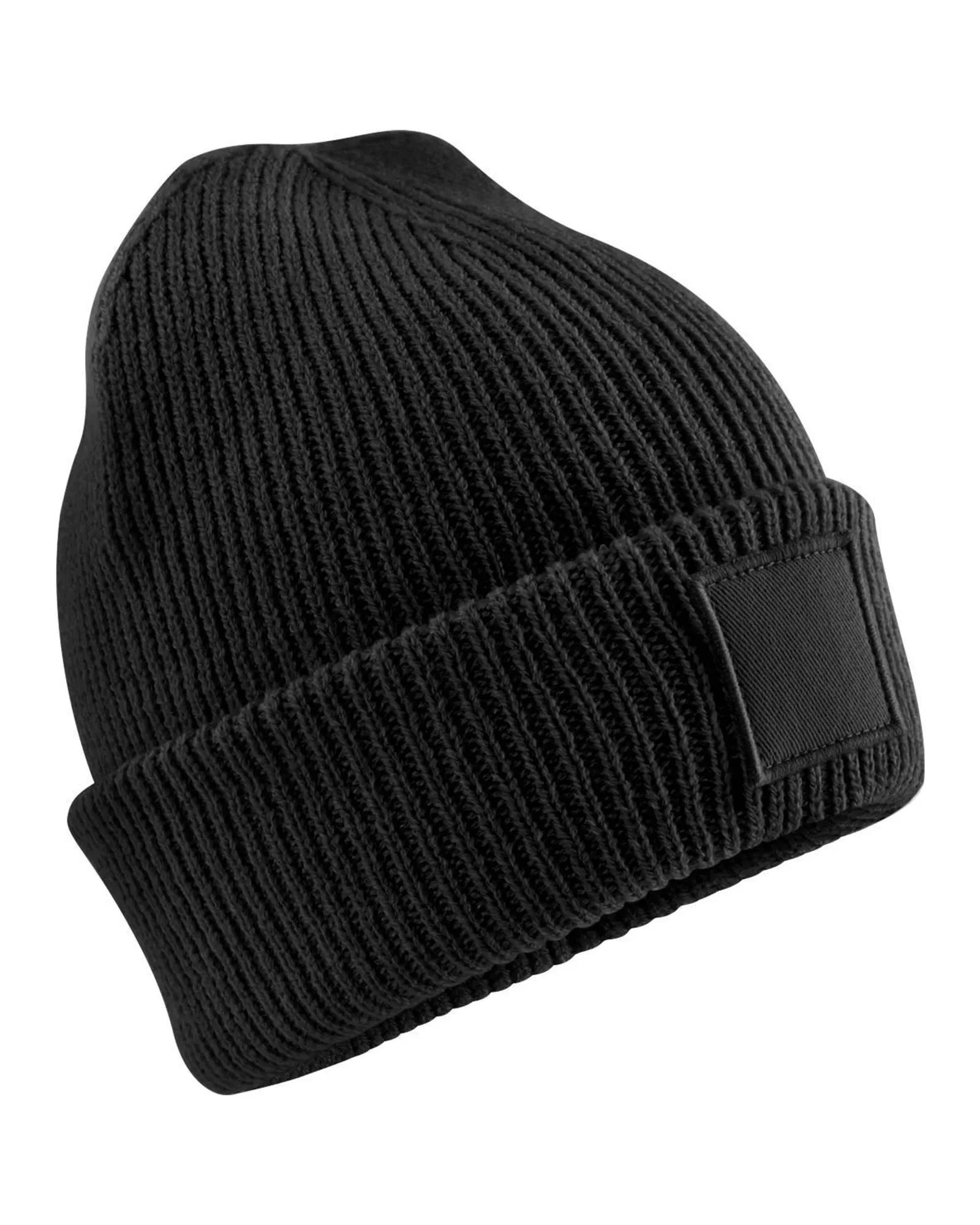 Kids Deep Cuffed Tonal Patch Beanie