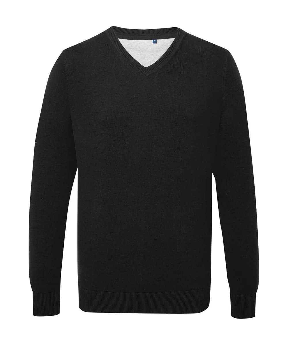 Men's Cotton Blend V-Neck Sweater