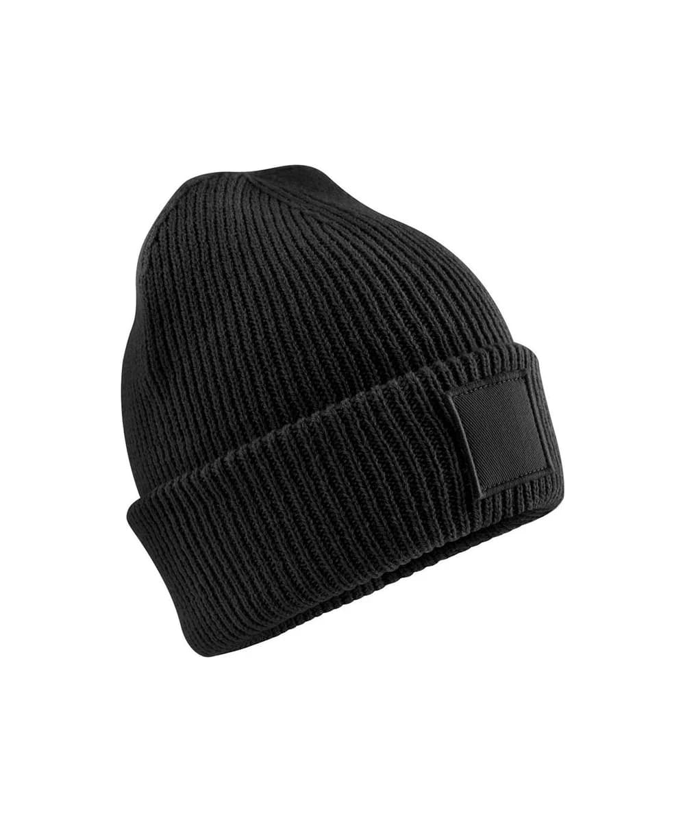 Kids Deep Cuffed Tonal Patch Beanie