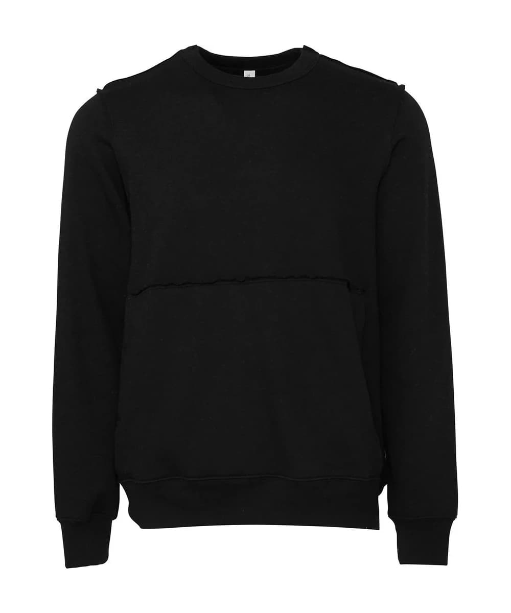 Unisex Raw-Seam Crew Pullover