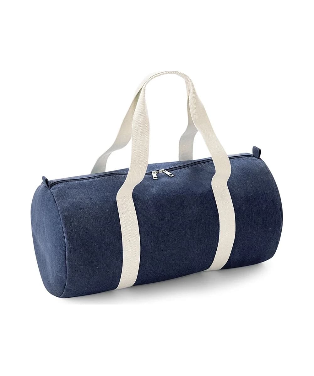 Denim Barrel Bag