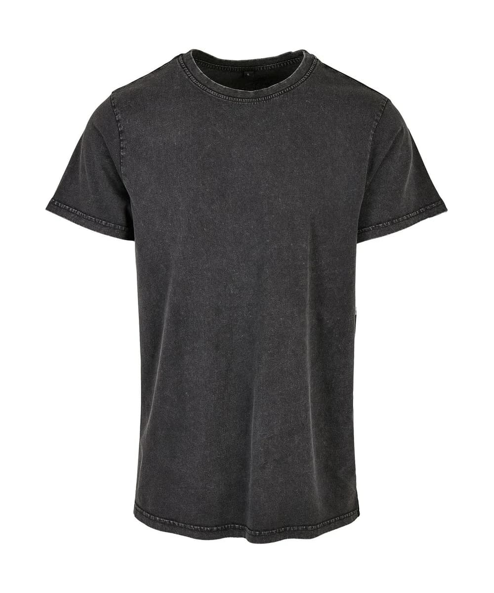 Acid Washed Round Neck Tee