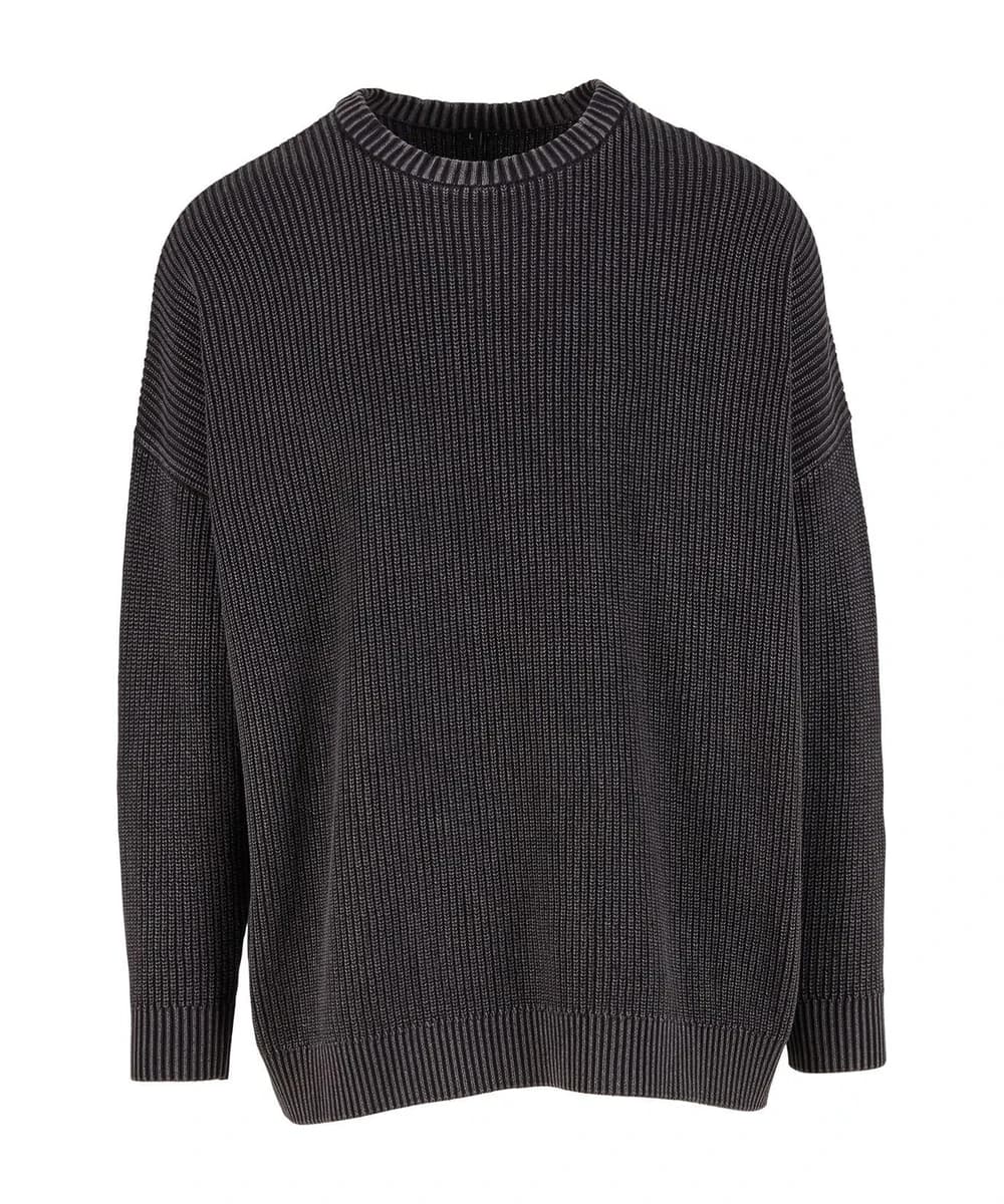 Acid Washed Knitted Oversized Sweater