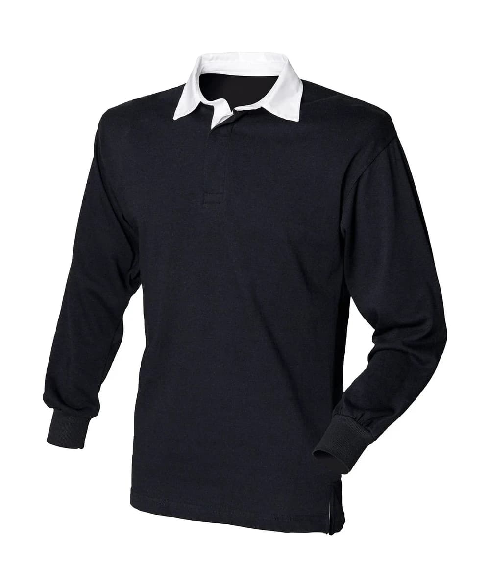 Long Sleeve Plain Rugby Shirt