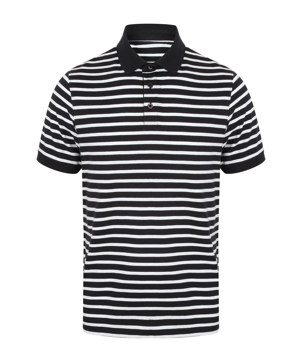Striped Jersey Polo Shirt