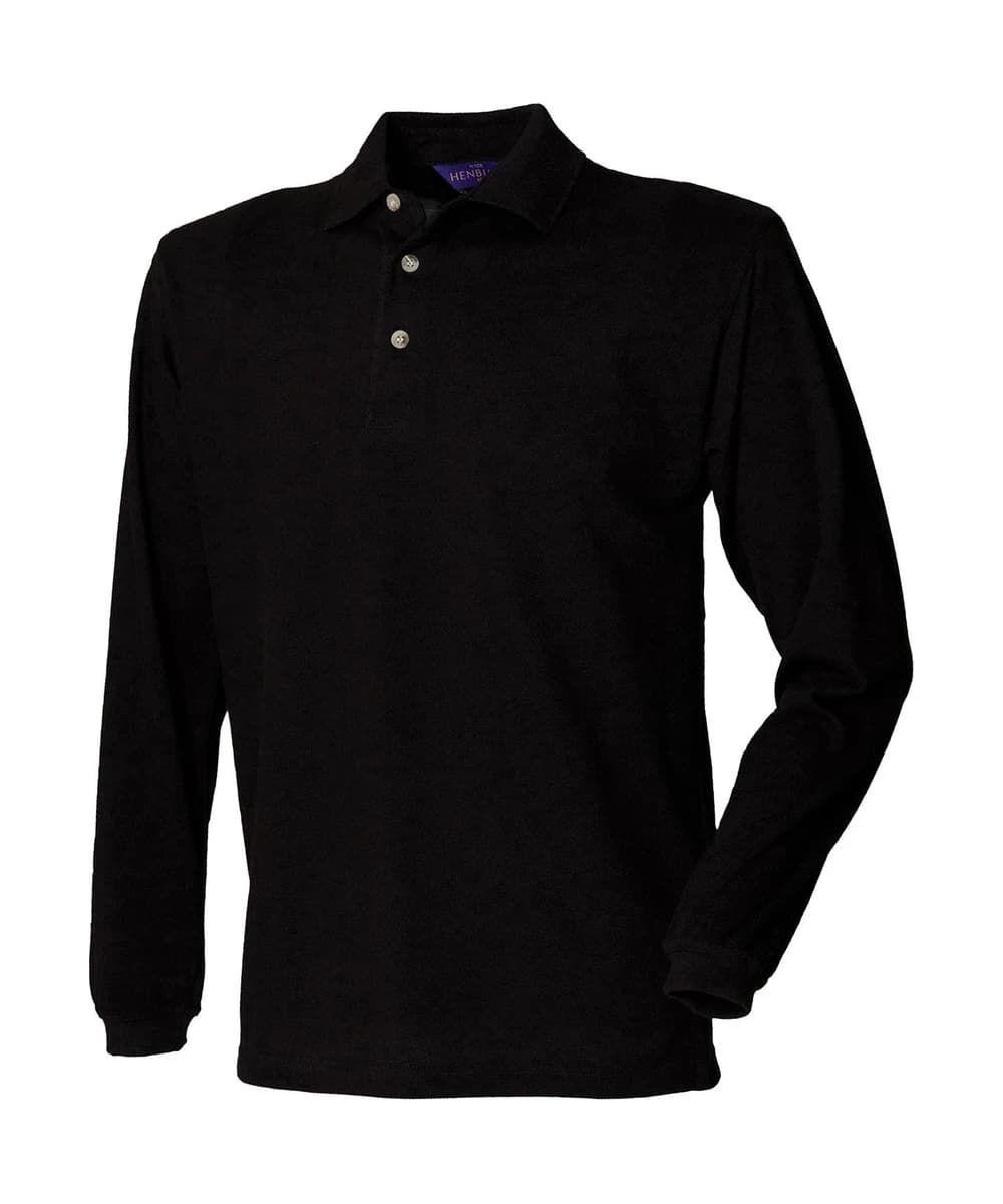 Long Sleeve Cotton Polo Shirt