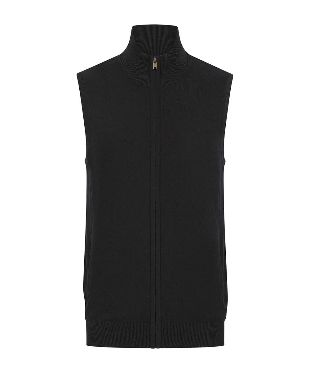 Sleeveless Zip-Through Jumper