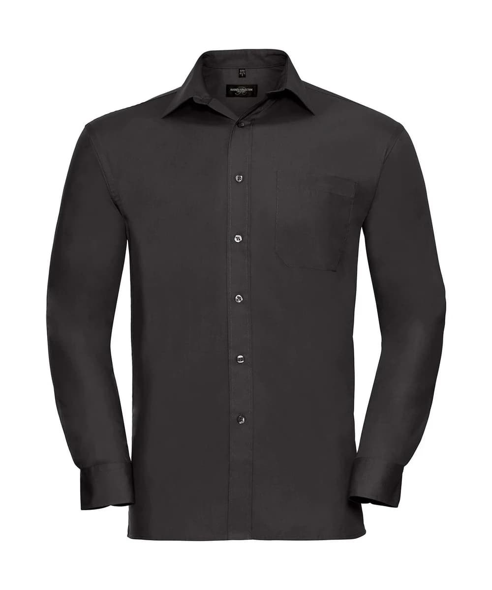 Long Sleeve Pure Cotton Easycare Poplin Shirt