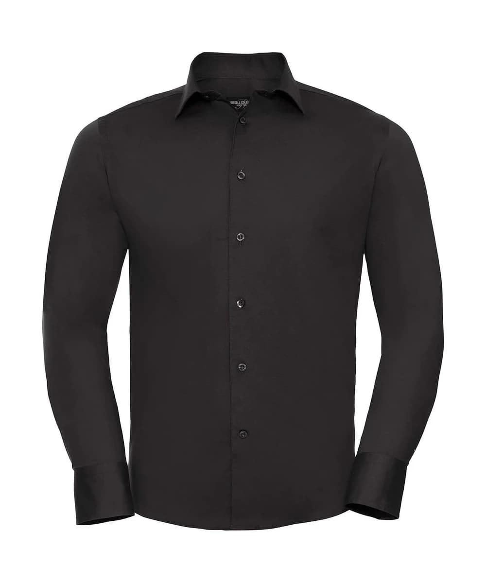 Long Sleeve Easycare Fitted Shirt