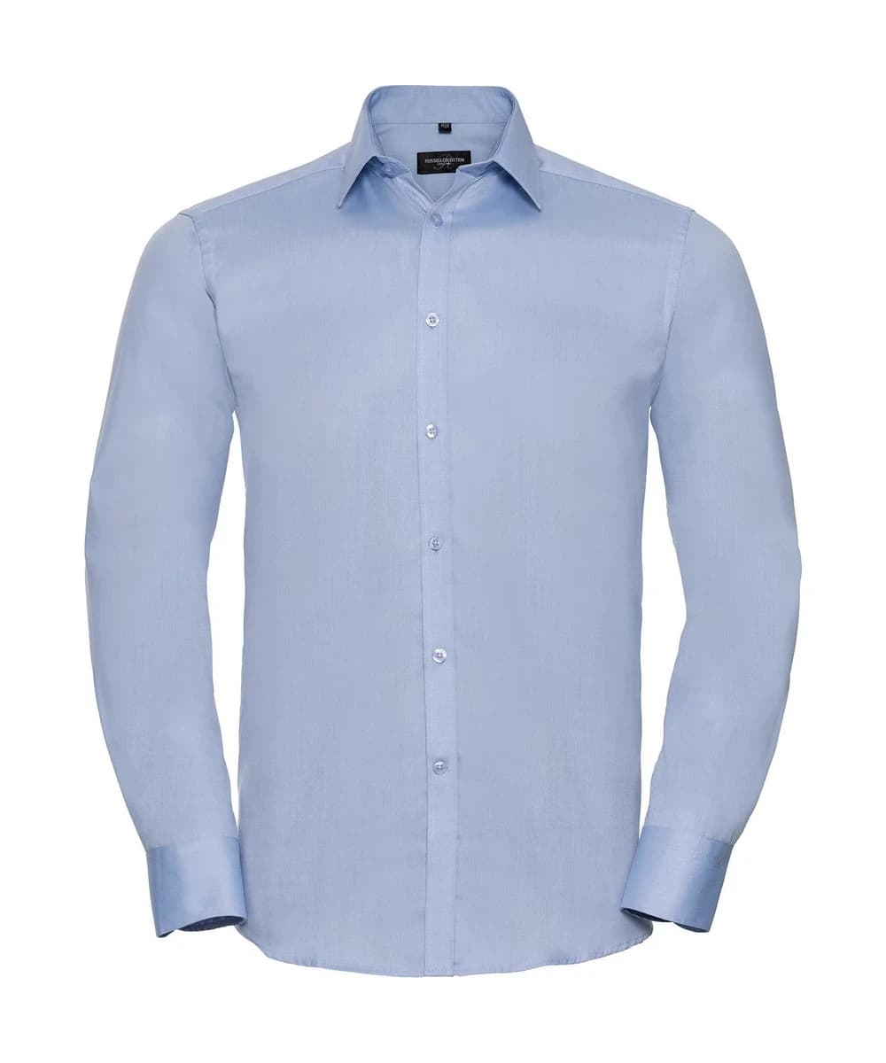 Long Sleeve Herringbone Shirt