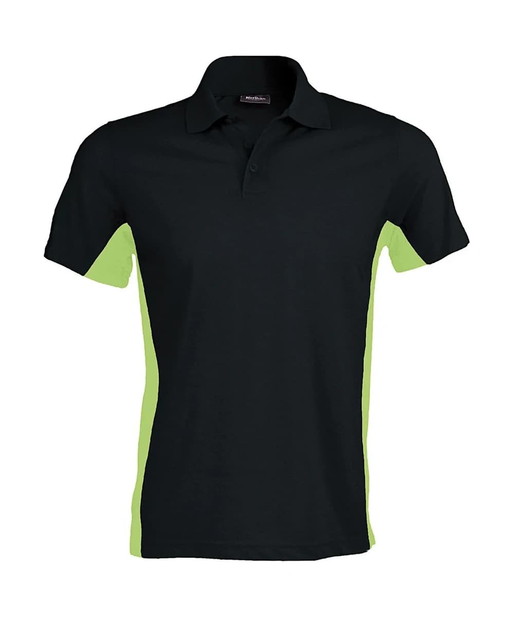 Flags Short Sleeve Bi-Colour Polo Shirt
