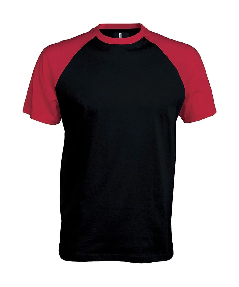 Baseball Short-Sleeved Two-Tone T-Shirt