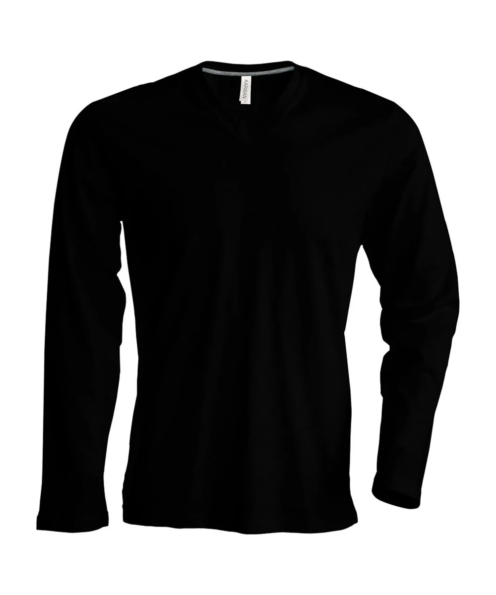 Men's Long-Sleeved V-Neck T-Shirt