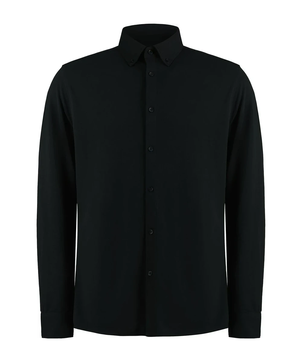 Long Sleeve Superwash 60° Piqué Shirt (tailored Fit)