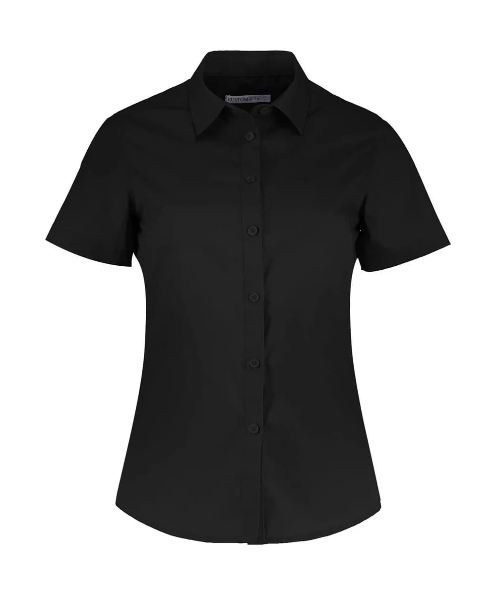 Women's Poplin Shirt Short Sleeve