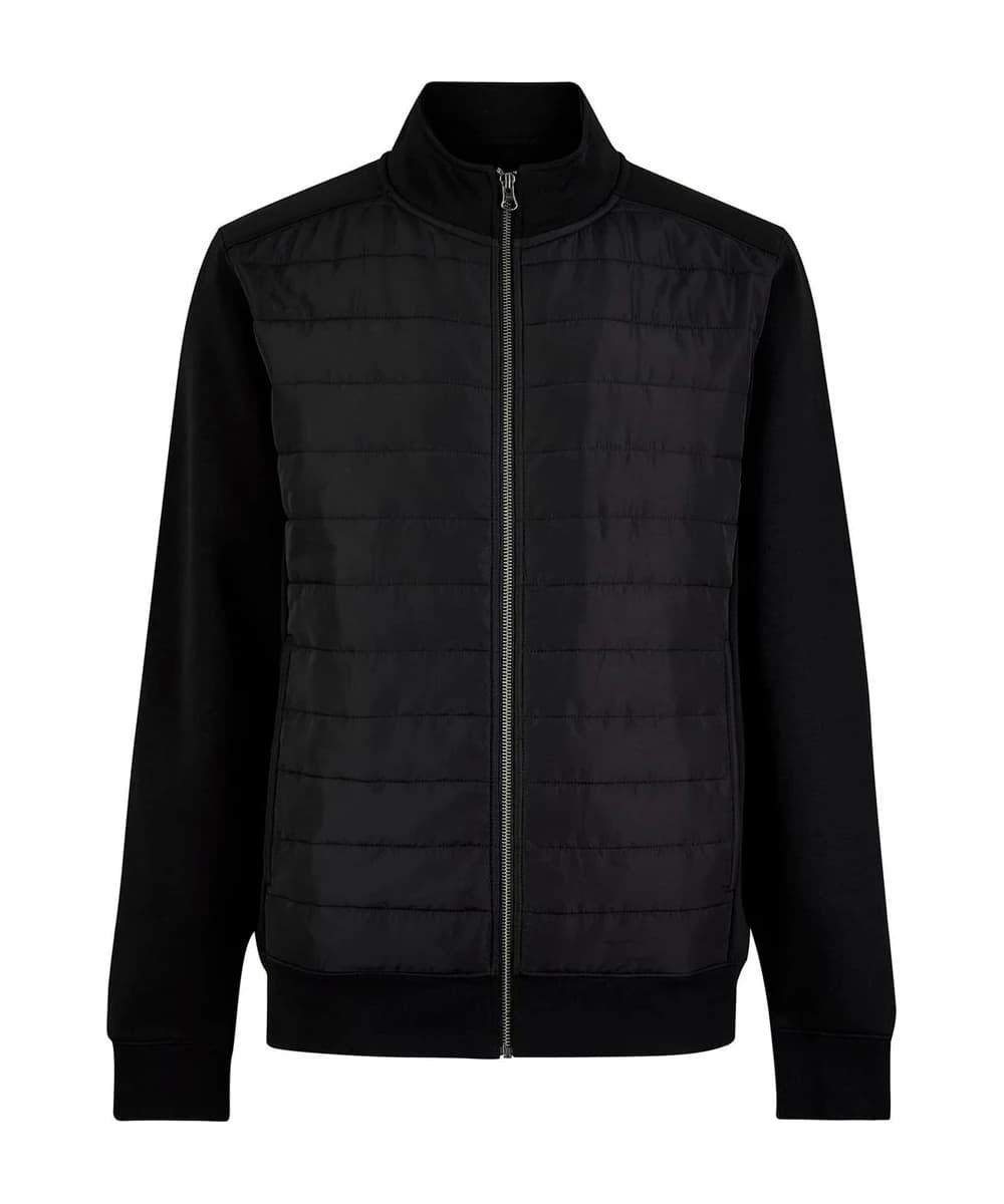 Regular Fit Quilted Full-Zip Sweatshirt