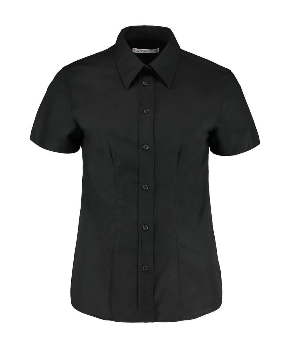 Women's Workplace Oxford Blouse Short-Sleeved (tailored Fit)