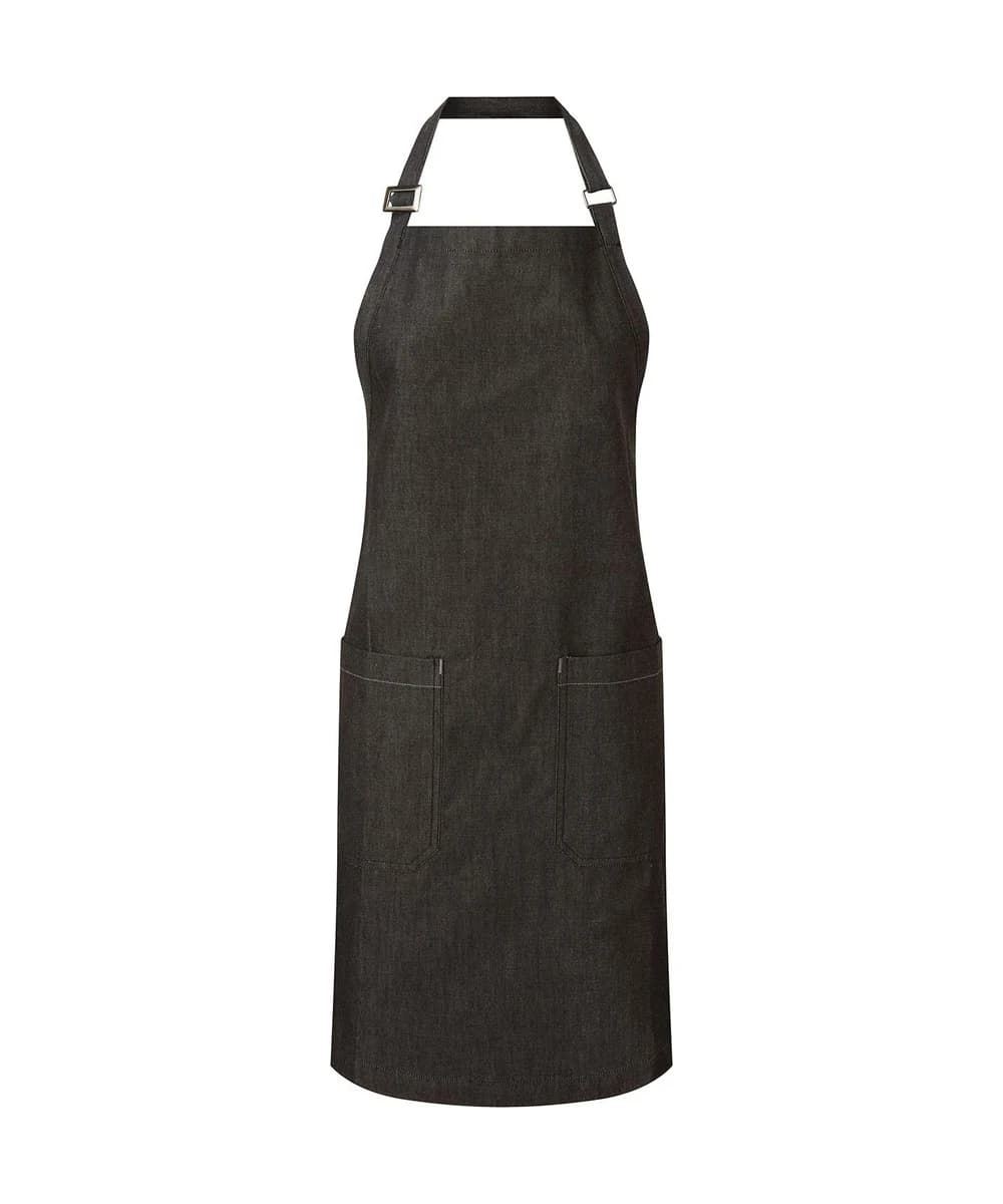 Cotton Denim Bib Apron, Organic And Fairtrade Certified