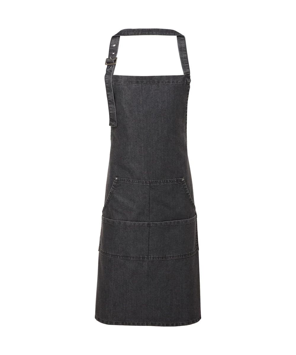 Jeans Stitch Bib Apron