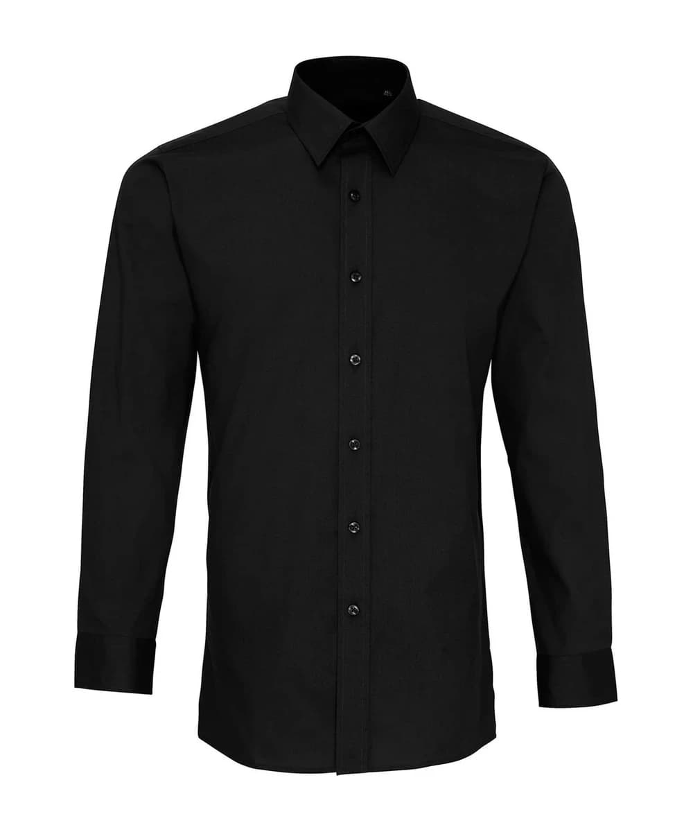 Poplin Fitted Long Sleeve Shirt