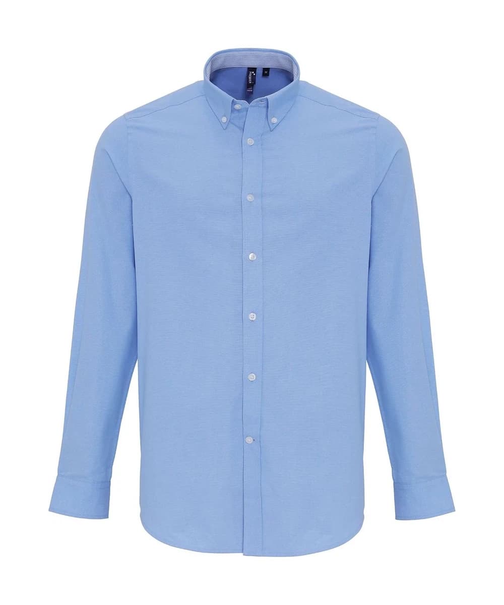 Cotton-Rich Oxford Stripes Shirt