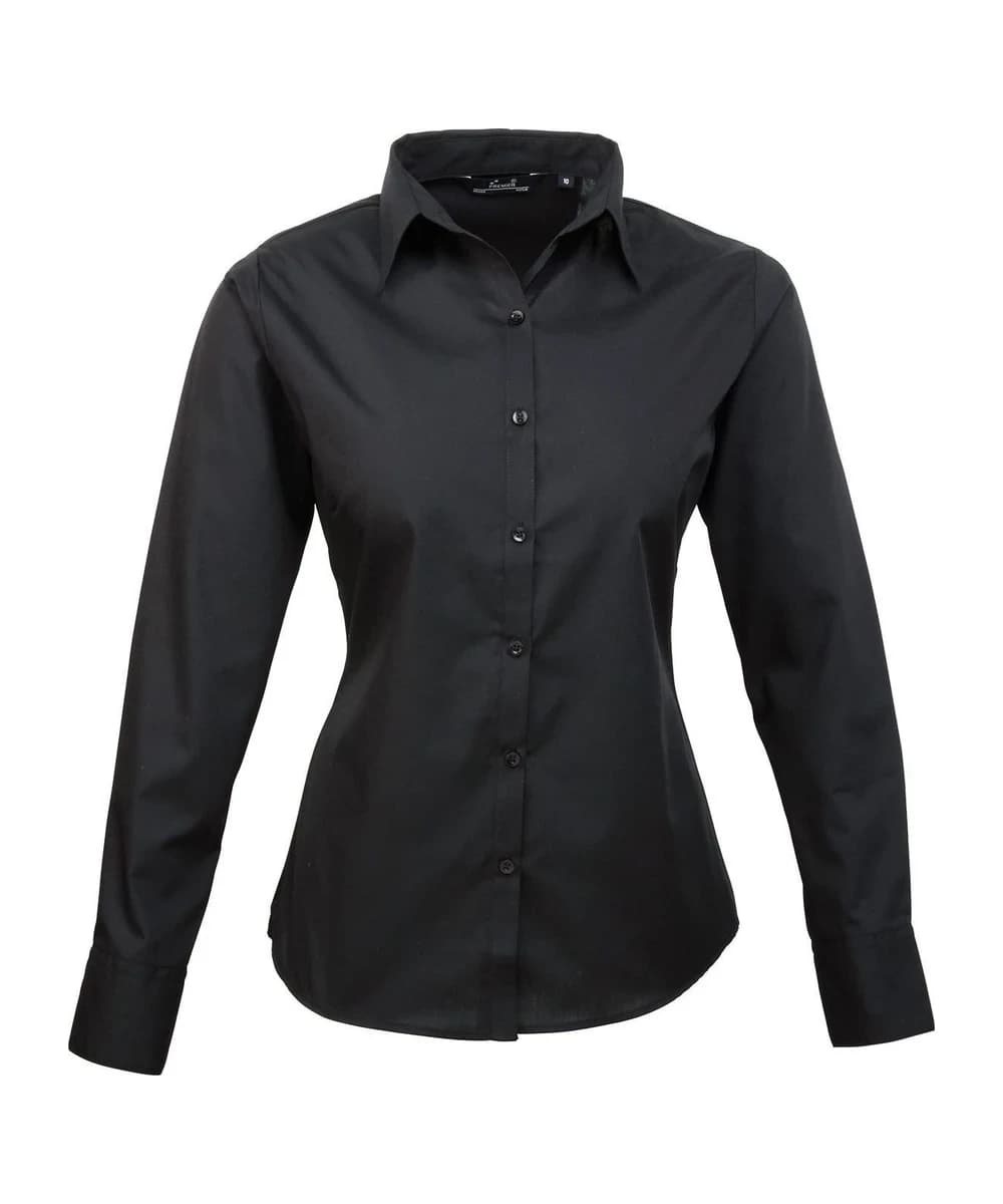 Women's Poplin Long Sleeve Blouse