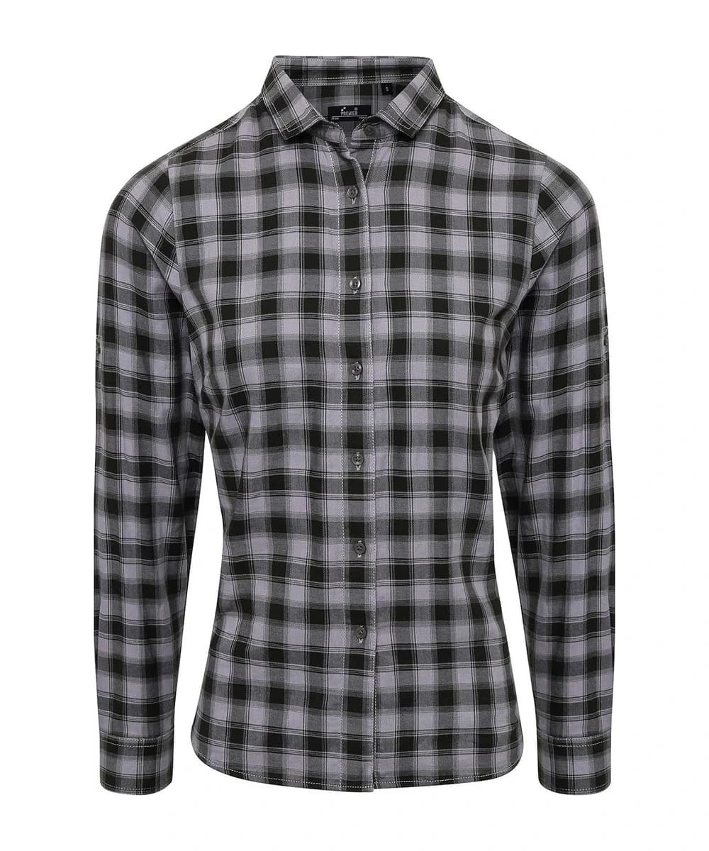 Women's Mulligan Check Cotton Long Sleeve Shirt