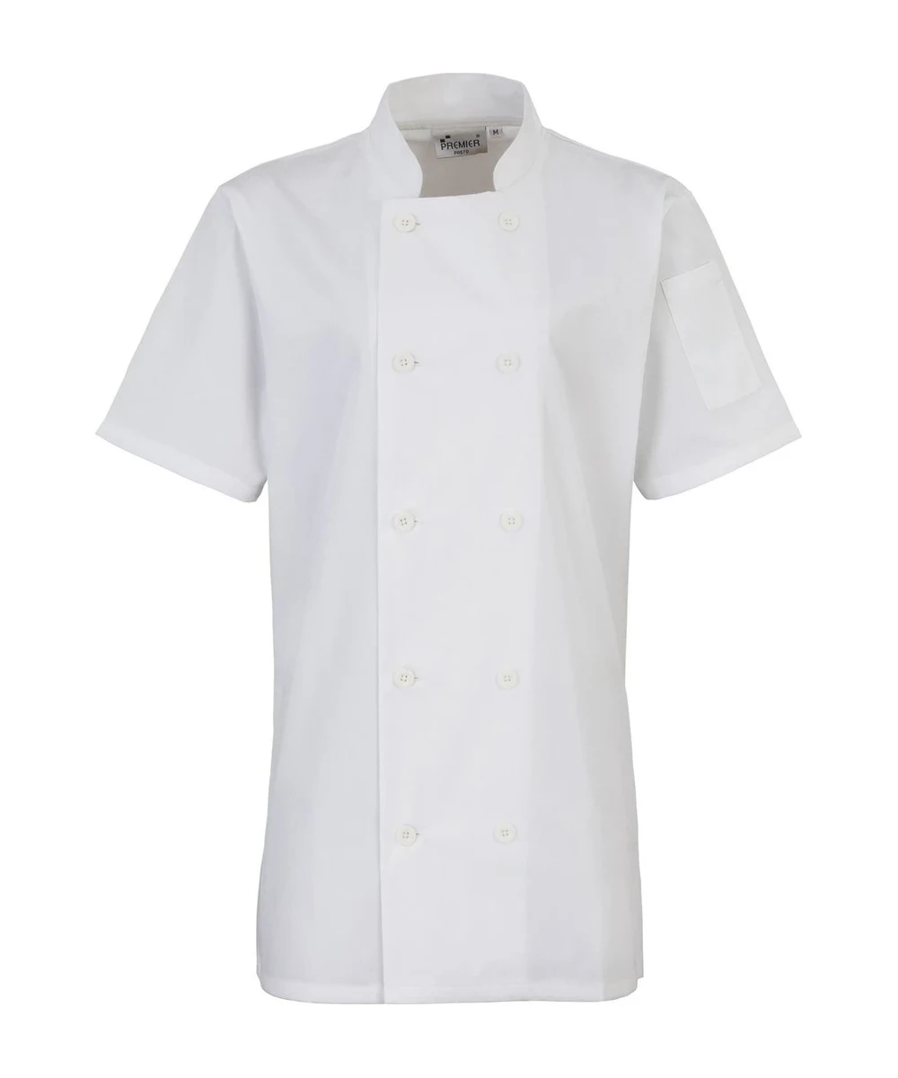 Women's Short Sleeve Chef's Jacket