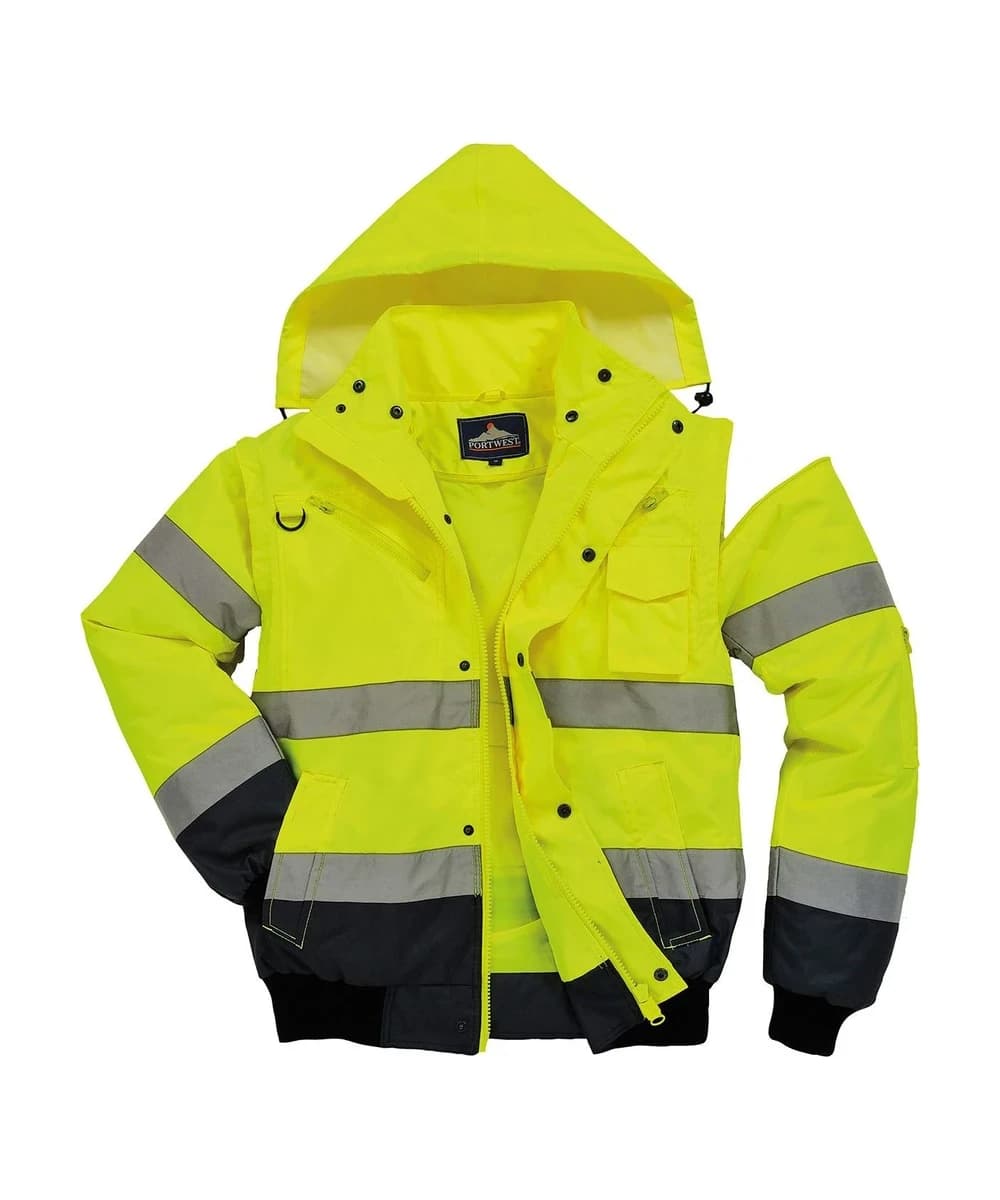 Hi-Vis Contrast Bomber Jacket