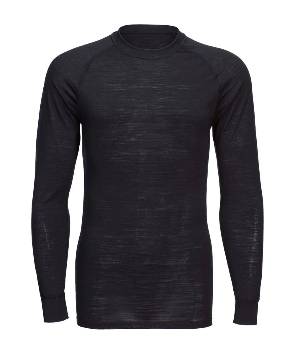 Merino Wool Crew Neck Long Sleeve Top