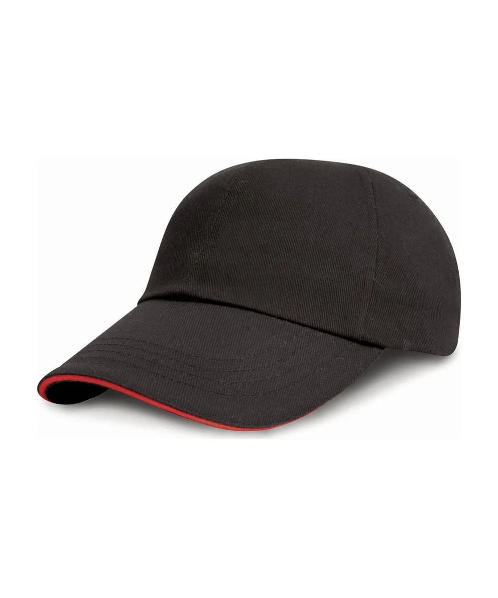 Junior Low-Profile Heavy Brushed Cotton Cap With Sandwich Peak
